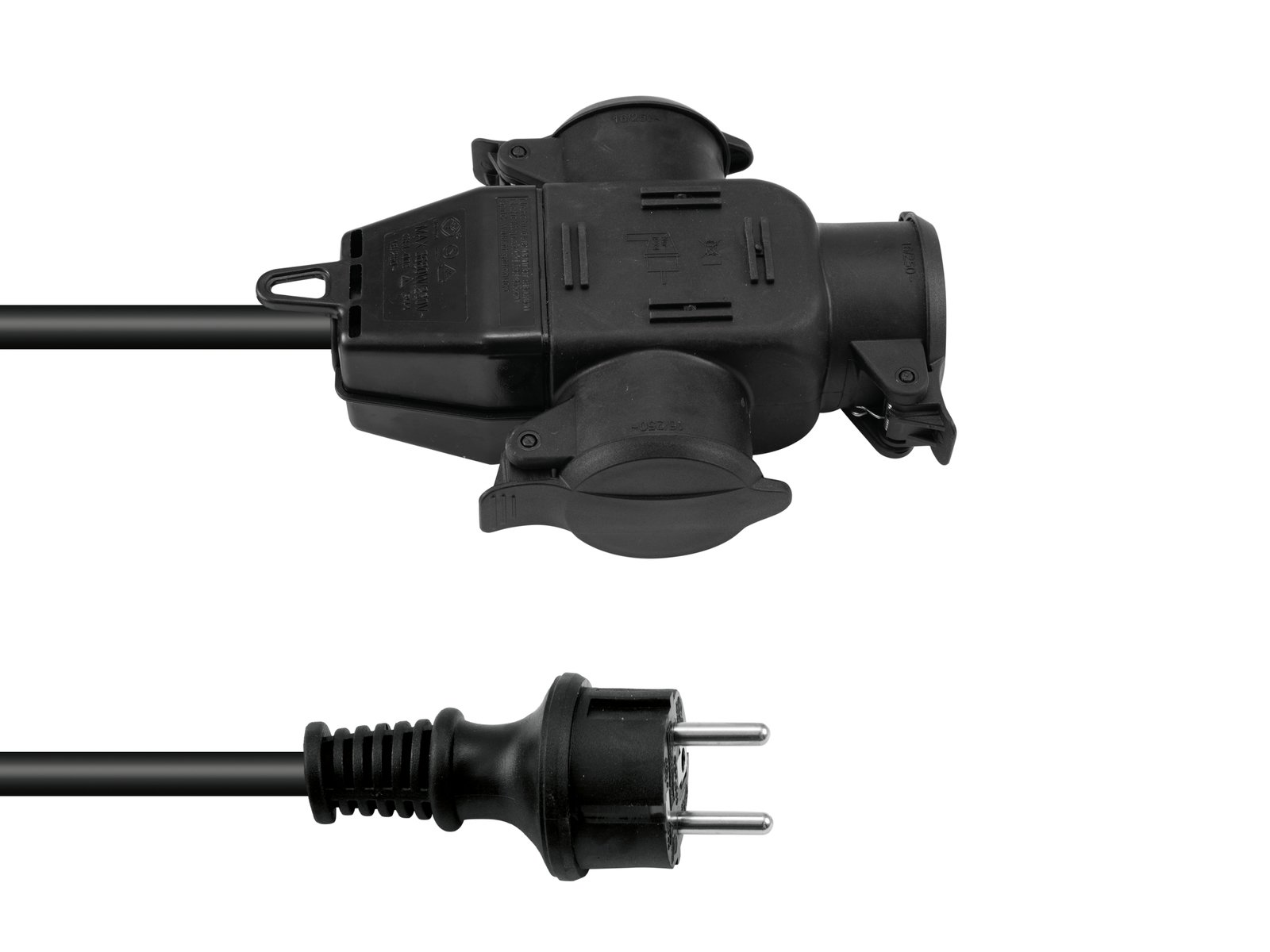 Prodlužovací kabel 3x2,5, délka 3m, 3x zásuvka
