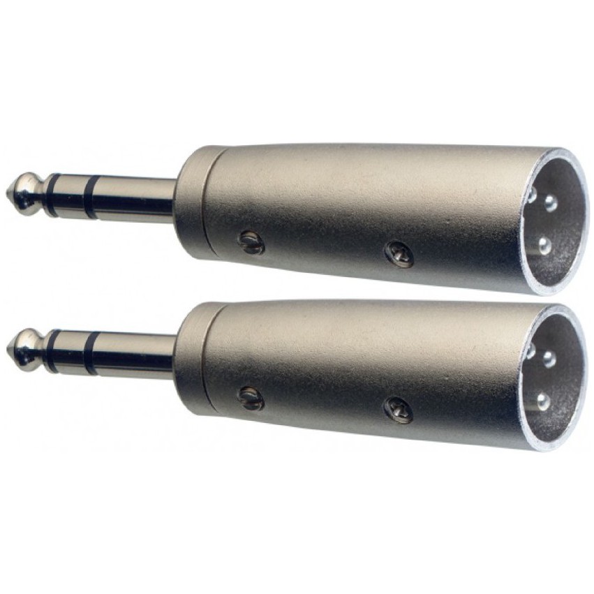 Stagg AC-XMPMSH, redukce 2x XLR zástrčka - Jack 6,3 mm stereo