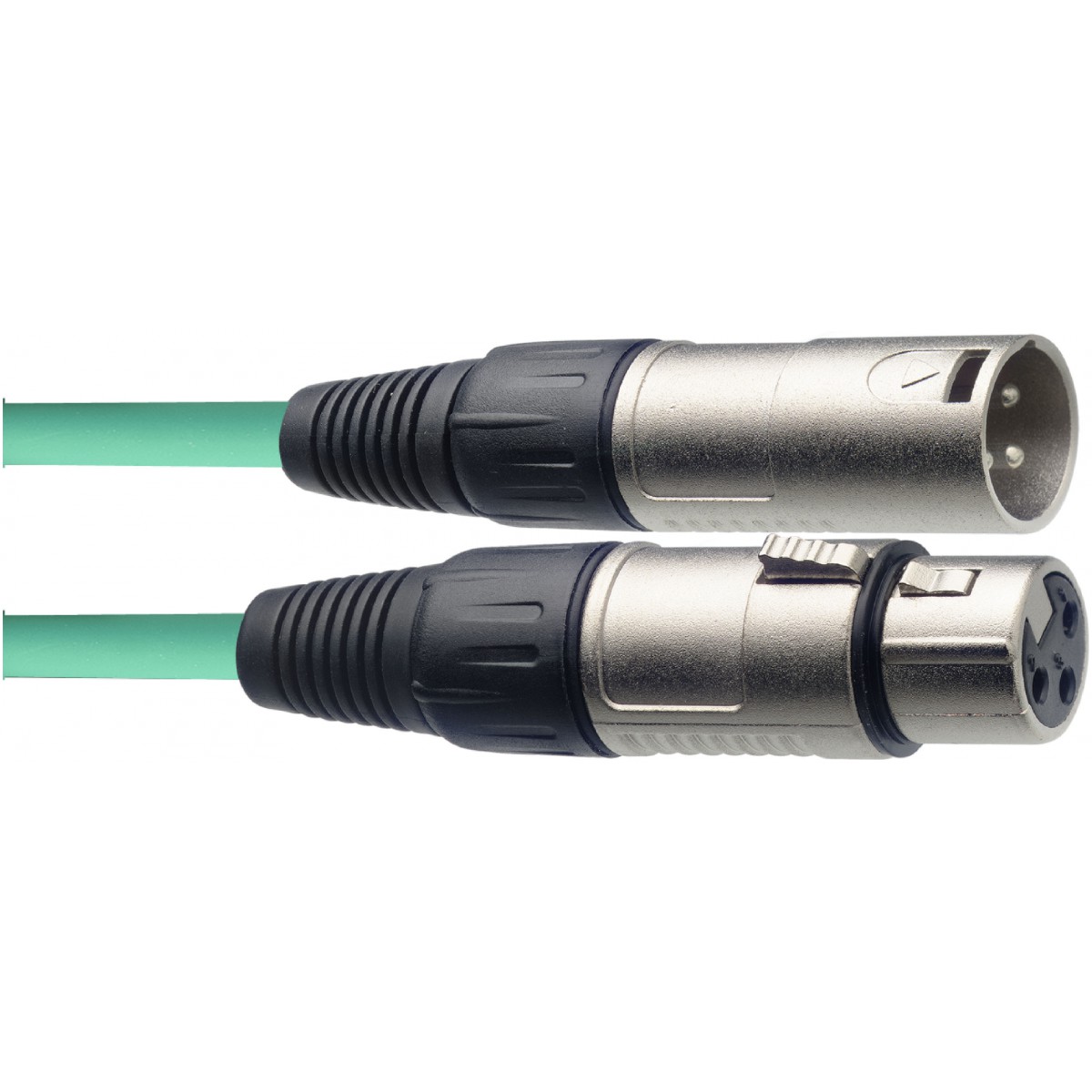 Fotografie Stagg SMC3 CGR, mikrofonní kabel XLR/XLR, 3m, zelený