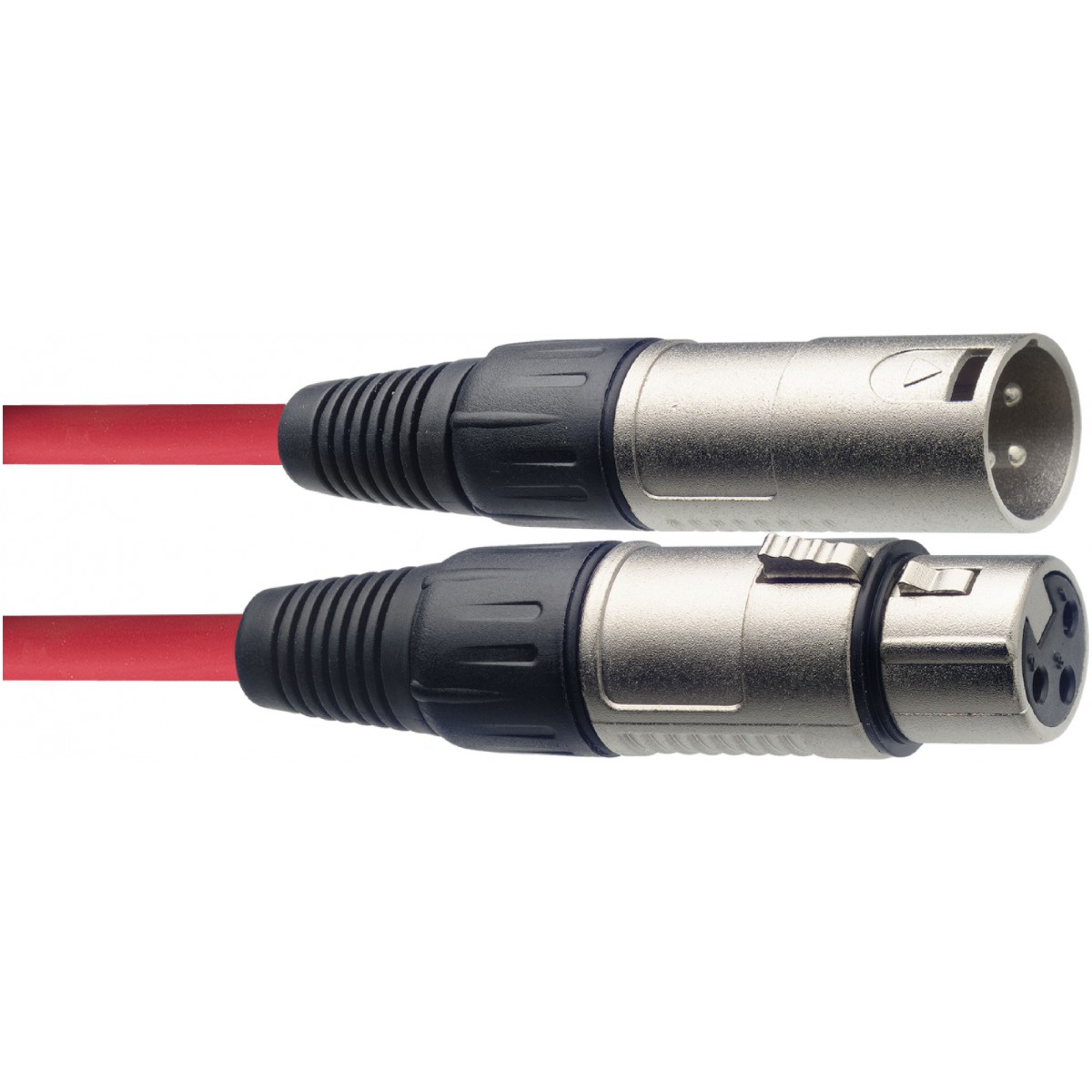 Fotografie Stagg SMC3 CRD, mikrofonní kabel XLR/XLR, 3m, červený