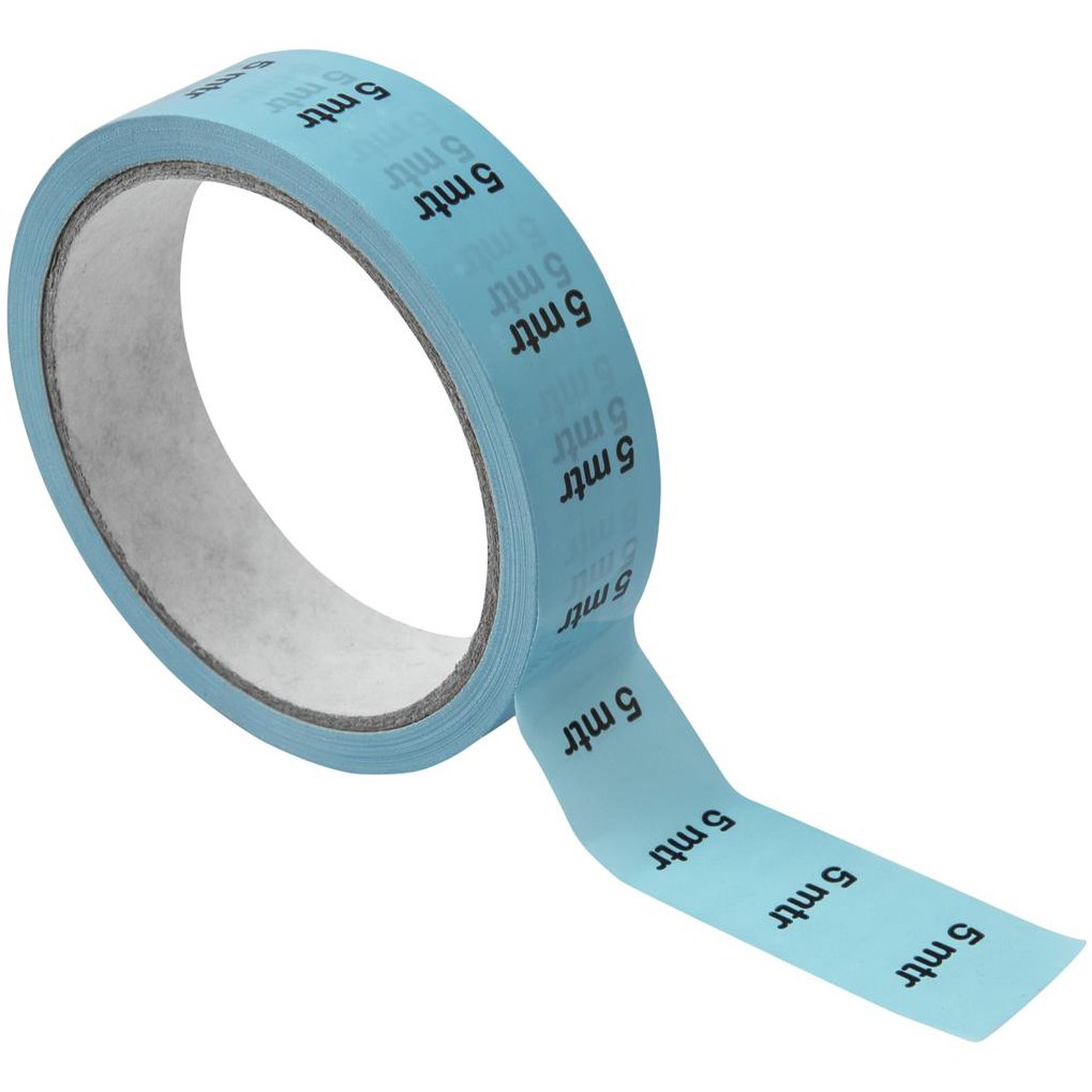 Fotografie Páska značkovací na kabely 5m, 33m x 2,5cm, modrá