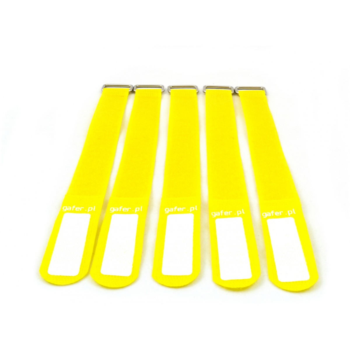 Fotografie Gafer.pl Tie Straps, vázací pásky, 25x260mm, 5 ks, žluté