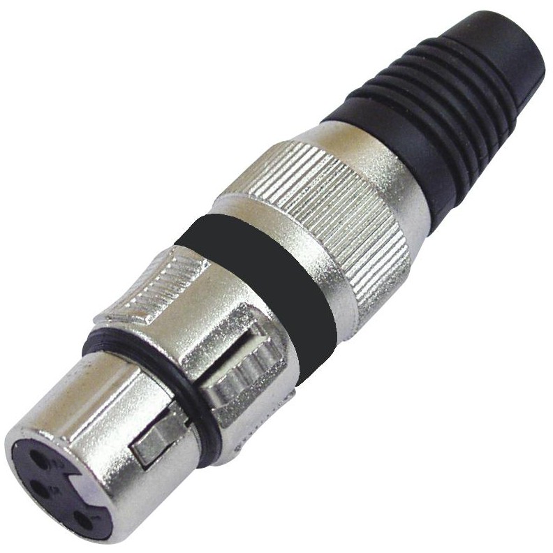 Fotografie Omnitronic XLR zásuvka 3-pin na kabel