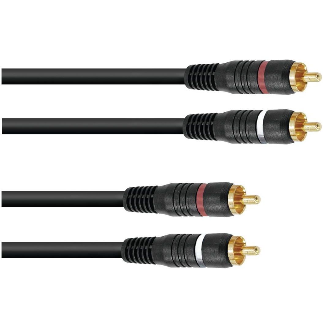 Kabel CC-15, propojovací kabel 2x 2 RCA zástrčka HighEnd, 1,5m