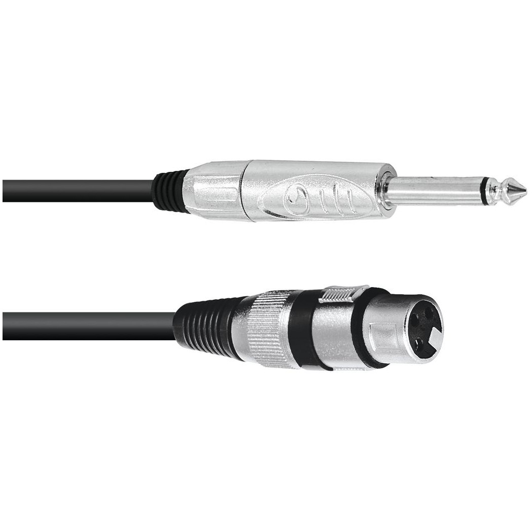 Fotografie Kabel ACX-50 XLR samice - Jack 6,3 mono, 5 m