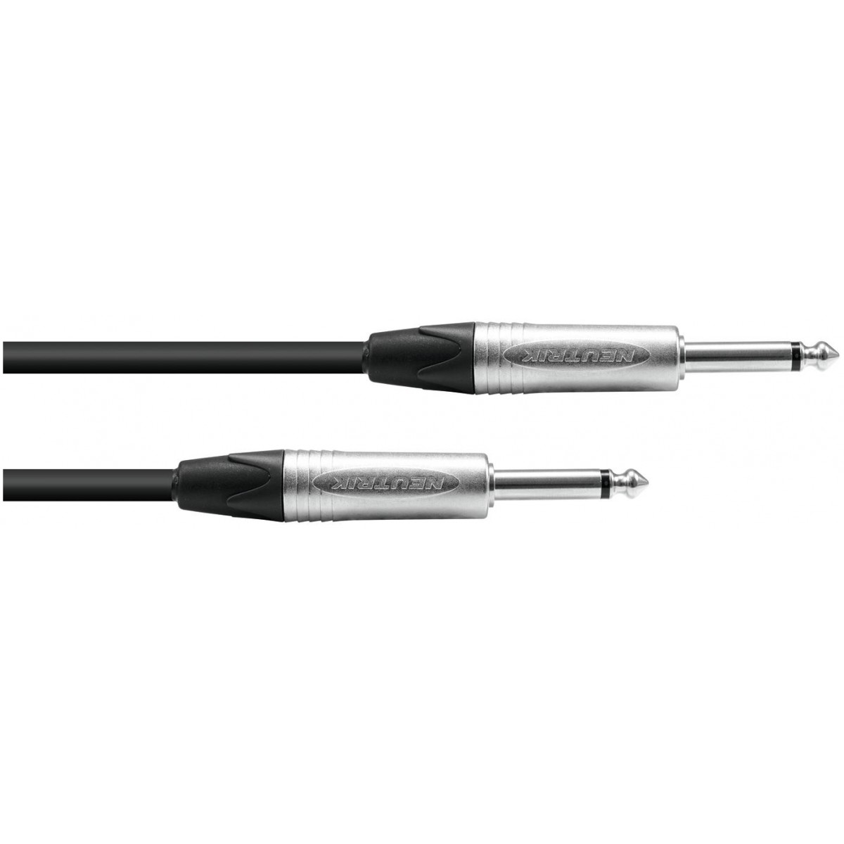 PSSO kabel Jack 6,3mm mono černý, 5m, konektory Neutrik