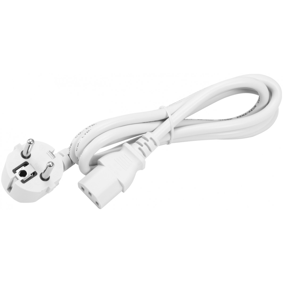 Omnitronic IEC C13 napájecí kabel, 1,2 m, bílý