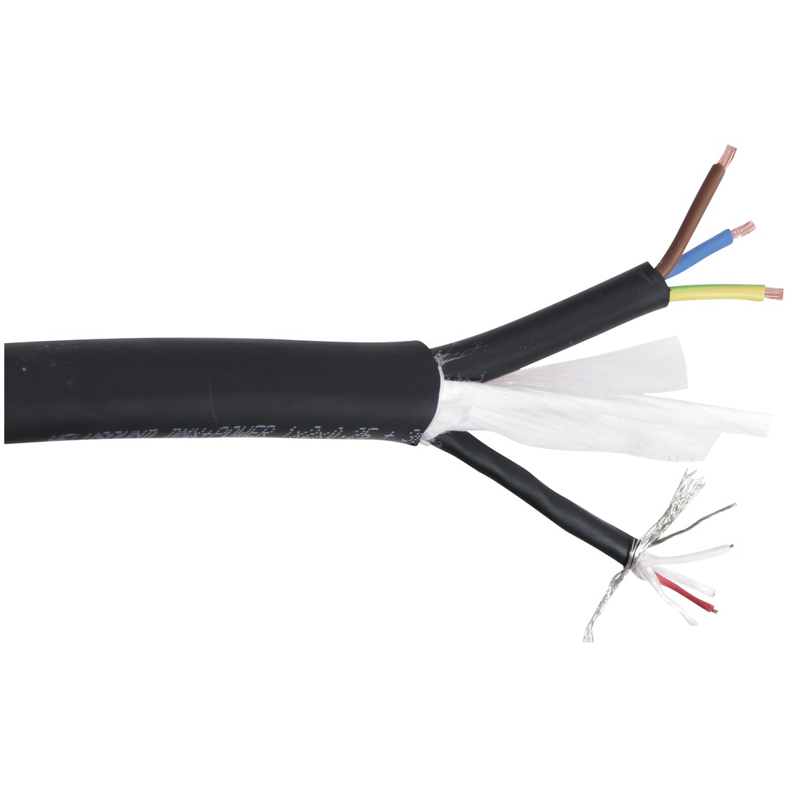 Fotografie Kabel DMX + Power kabel, 1x2x0,25 + 3G1,5, role 100m