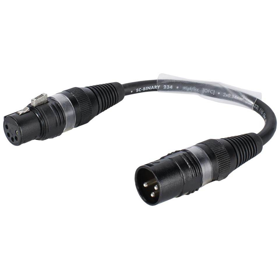 Fotografie Sommer cable adaptér 3-pin XLR(M) / 5-pin XLR(F)