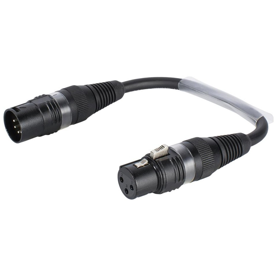 Fotografie Sommer cable adaptér 3-pin XLR(F) / 5-pin XLR(M)