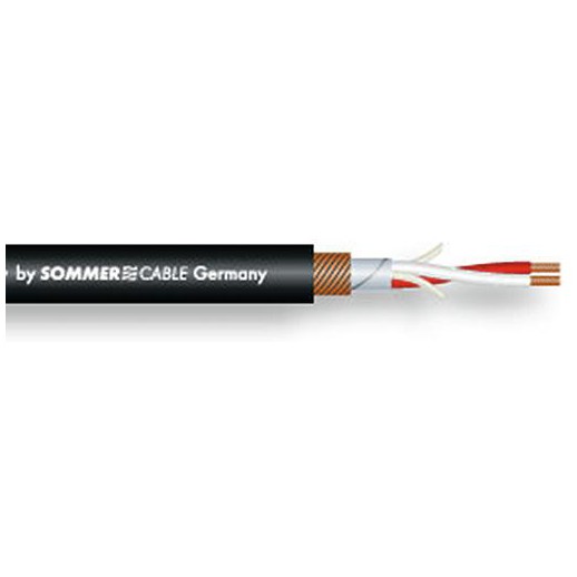 Fotografie Sommer cable DMX cable 2x0.34 3pin 100m bk BINARY FRNC