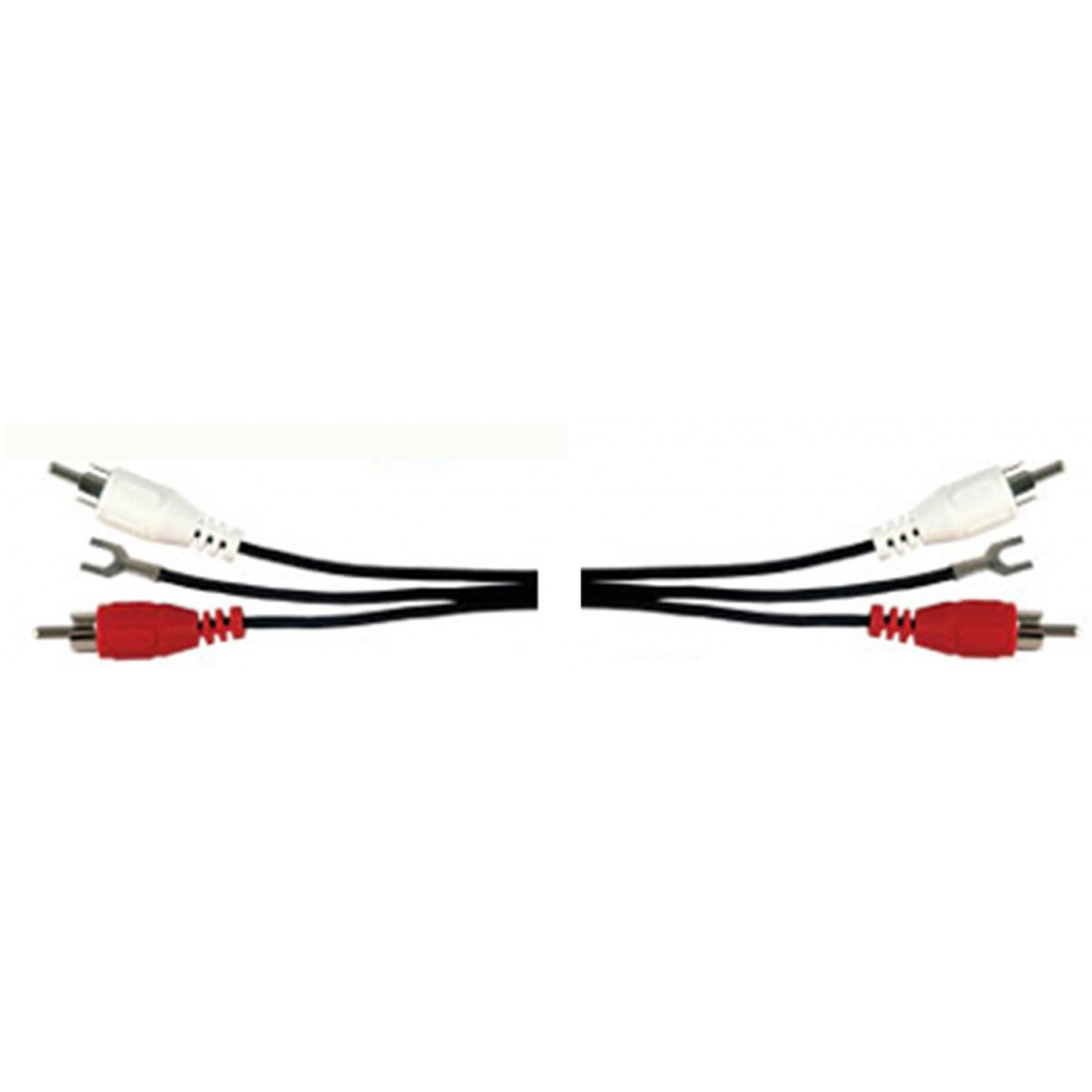 Fotografie AV:link kabel RCA 2x samec - 2x samec, s uzemňovacím vodičem, 1.2m