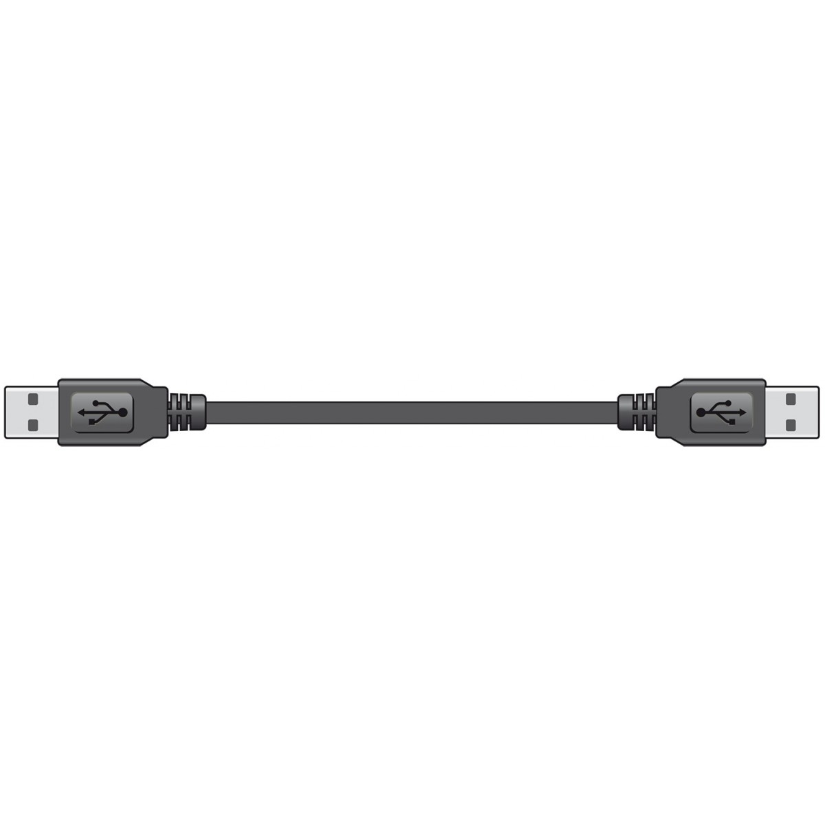 AV:link kabel USB 2.0, 1x typ A samec - 1x typ A samec, 1.5m