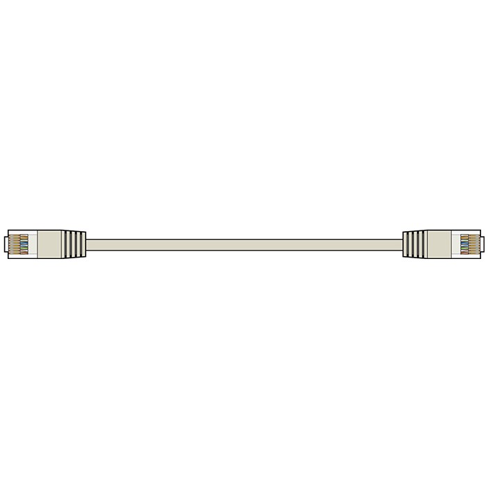 AV:link kabel U/UTP 1x RJ45 samec - 1x RJ45 samec, šedý, 3m