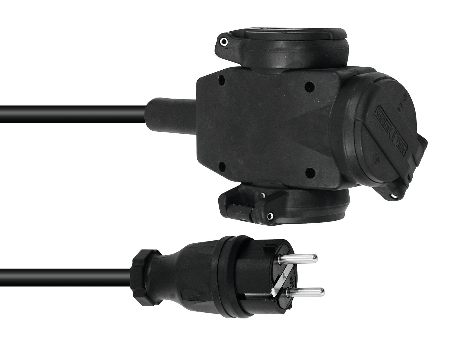Prodlužovací kabel 3x2,5, délka 10m, 3x zásuvka