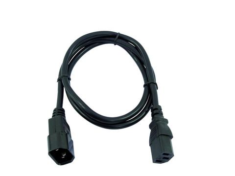 IEC napájecí prodlužovací kabel, 1 m, 3x0,75