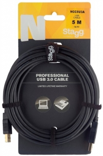 Stagg NCC5U3A USB kabel 3.0, 5m
