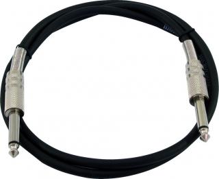Kabel KC-05 2x Jack 6,3 mono 0,5 m, černý