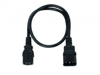 IEC prodlužovací kabel, 0,6 m, 3x1.0mm