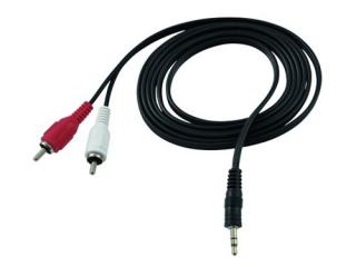 Kabel 3.5mm stereo jack - 2x RCA 1.5m