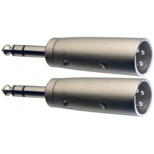 Stagg AC-XMPMSH, redukce 2x XLR zástrčka - Jack 6,3 mm stereo