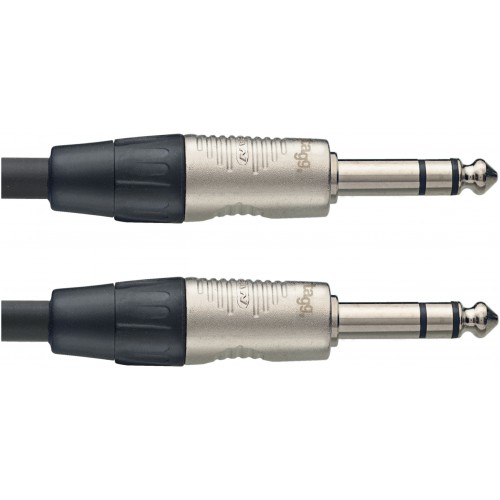 Stagg NAC1PSR audio kabel řady N, jack/jack (m/m), stereo, 1 m
