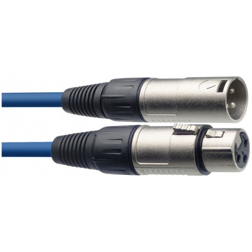 Stagg SMC3 CBL, mikrofonní kabel XLR/XLR, 3m, modrý