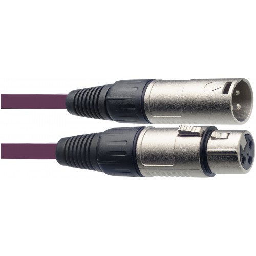 Stagg SMC6 CPP, mikrofonní kabel XLR/XLR, 6m, fialový