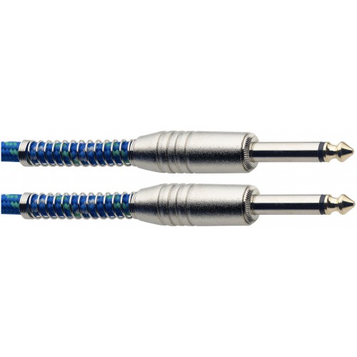 Stagg SGC3VT BL, nástrojový kabel Jack/Jack, 3 m, modrý.
