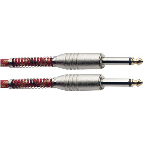 Stagg SGC3VT RD, nástrojový kabel Jack/Jack, 3 m, červený