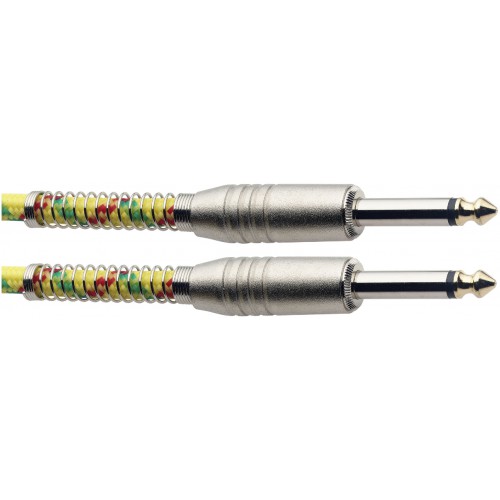 Stagg SGC3VT YL, nástrojový kabel Jack/Jack, 3 m, žlutý