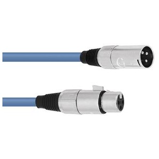 Kabel MC-30 XLR samec - XLR samice, modrý, 3m