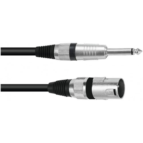 Kabel XK-09 XLR samec - Jack 6,3 mono, 0,9 m