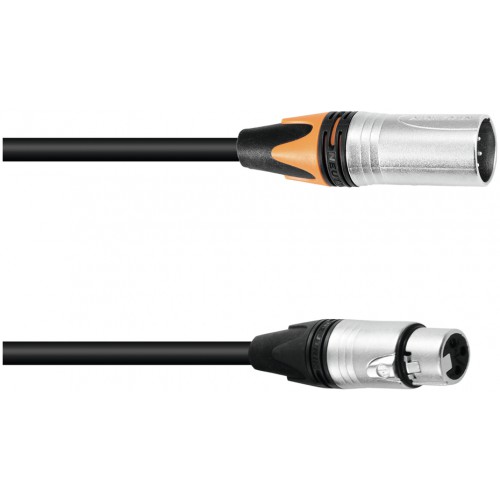 PSSO Adaptercable DMX XLR 5pin/3pin 0.3m bk