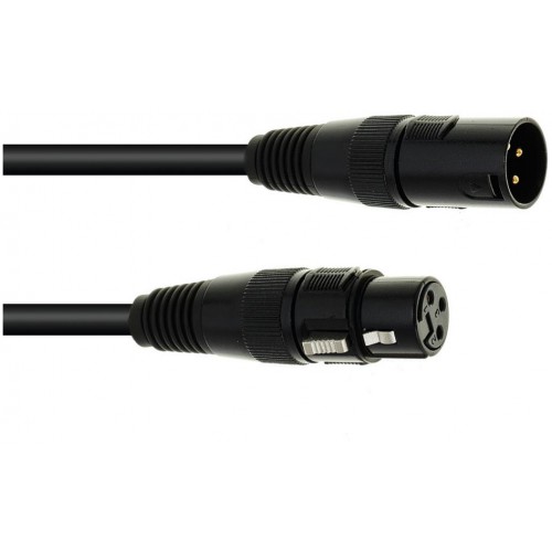 Eurolite DMX kabel XLR 3pin, 20m délka, černý