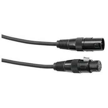 Eurolite DMX kabel XLR 5pin, 1m délka, černý