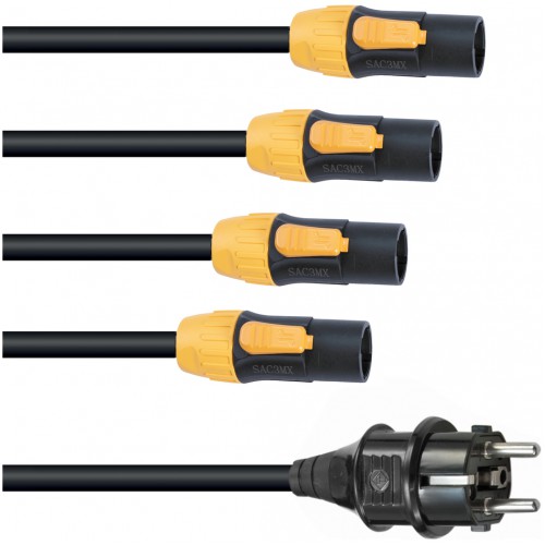 Eurolite T-Con napájecí kabel 1-4, 3x2,5 mm, 10 m