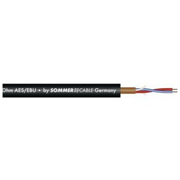 Sommer CABLE Microphone cable AES/EBU 2x0.14 100m bk SC-Micro-St