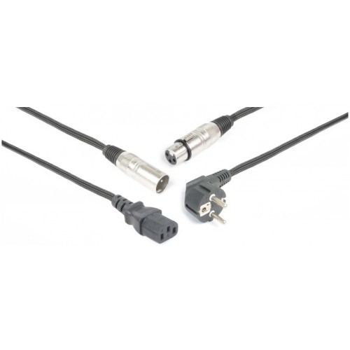 Power/Signal Cable Audio XLR 15m, napájecí a signálový kabel v jednom